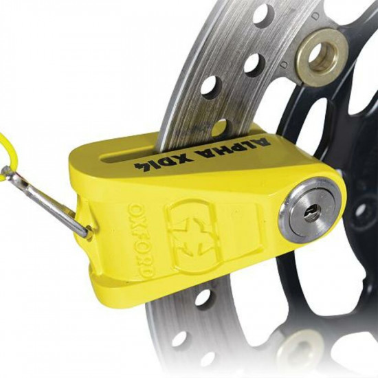Oxford disc lock Alpha XD14 87x56mm με 14mm πείρο κίτρινο