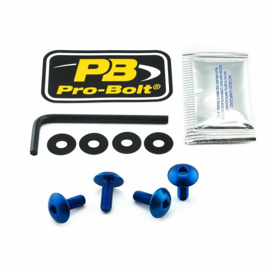 Pro Bolt fender πίσω NPLATE30B για KTM DUKE 690 ABS 12-15 / KTM ADVENTURE 1190 R ABS 13-16 μπλε