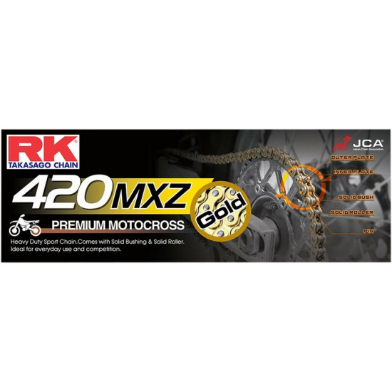 RK αλυσίδα κίνησης MXZ GB420MXZ-120-CL 420 MXZ x 120 χρυσό