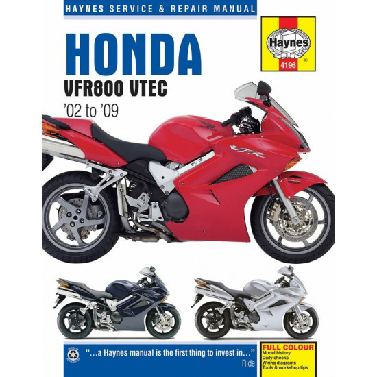 Service Manual Αγγλικό της Haynes για Honda VFR800 2002-2009