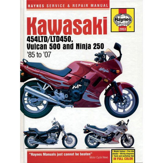 Service Manual Αγγλικό της Haynes για KAWASAKI EN450-500