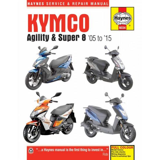 Service Manual Αγγλικό της Haynes για KYMCO AGILITY - SUPER 8