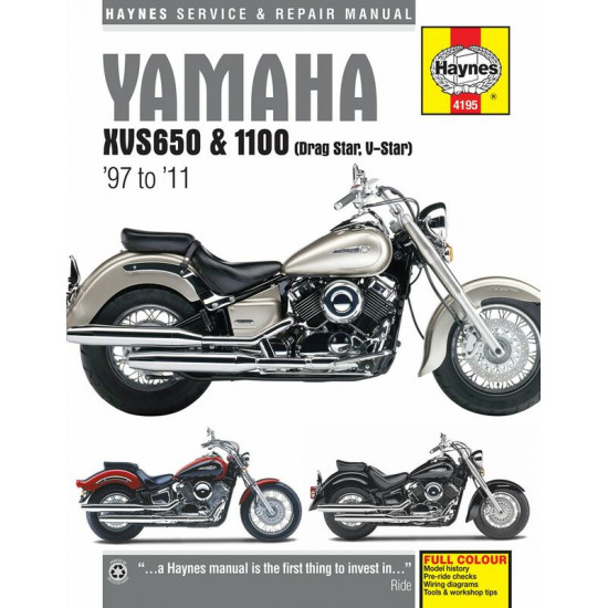 Service Manual Αγγλικό της Haynes για YAMAHA XVS 650-1100 1998-2011