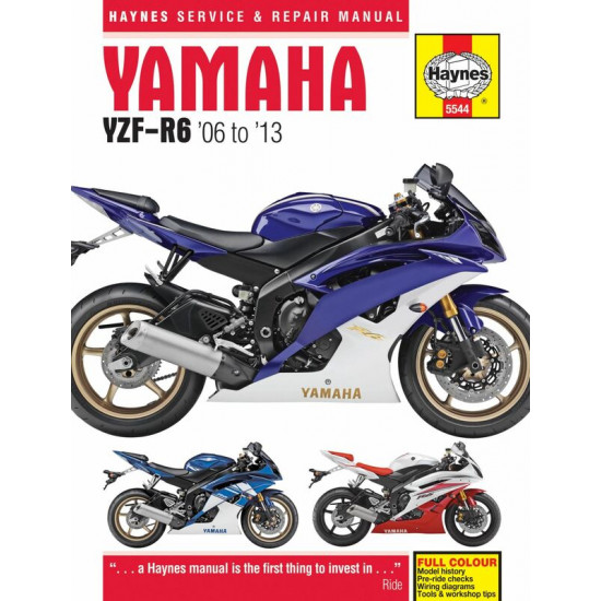 Service Manual Αγγλικό της Haynes για YAMAHA YZF-R6 (06 - 13)
