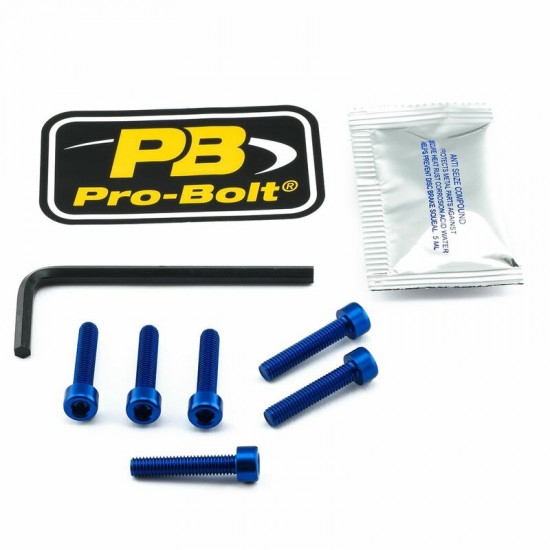 Pro Bolt σετ βίδες τάπας τεπόζιτου 6τεμ Αλουμίνιο TBMWB για BMW K 1300 R ABS 09-16 / KTM ADVENTURE 1190 ABS 13-16 μπλε