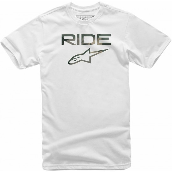 T-Shirt Alpinestars Ride 2.0 Crewneck Short-Sleeve λευκό
