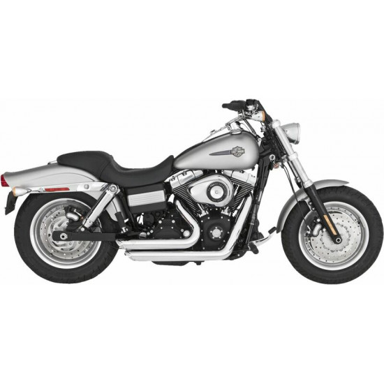 VANCE - HINES ολόσωμη εξάτμιση 2σε2 Shortshots Staggered Slash-Cut 17317 για Harley Davidson FXDB 1584 07-13 χρώμιο