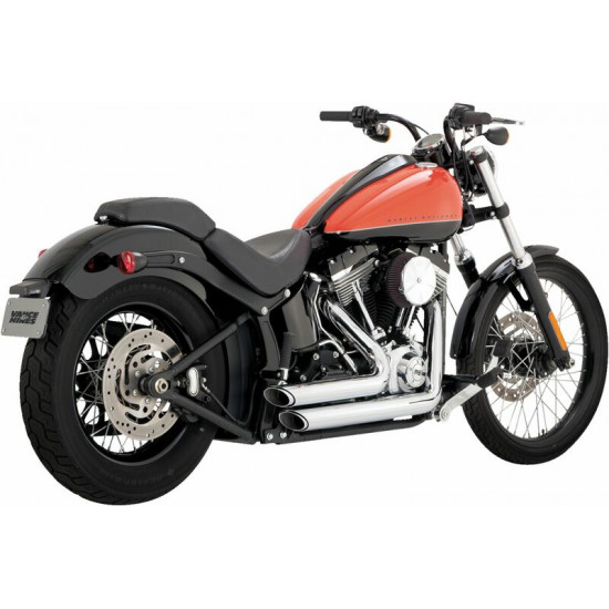 VANCE - HINES ολόσωμη εξάτμιση 2σε2 Shortshots Staggered Slash-Cut 17325 για Harley Davidson FLSTC 1690 ABS 12-17 χρώμιο