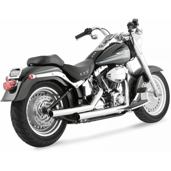 VANCE - HINES ολόσωμη εξάτμιση Straightshots Round Staggered Straight-Cut 17817 για Harley Davidson FXST 1340 86-99
