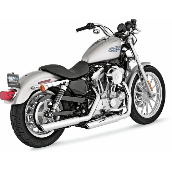 VANCE - HINES τελικά εξάτμισης Twin Slash Bologna Round 16839 για Harley Davidson XL 1200 C 04-13