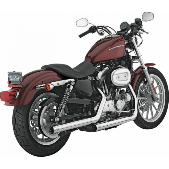 VANCE - HINES τελικά εξάτμισης Straightshots Round Staggered Straight-Cut 16819 για Harley Davidson XL 1200 C 04-13 χρώμιο